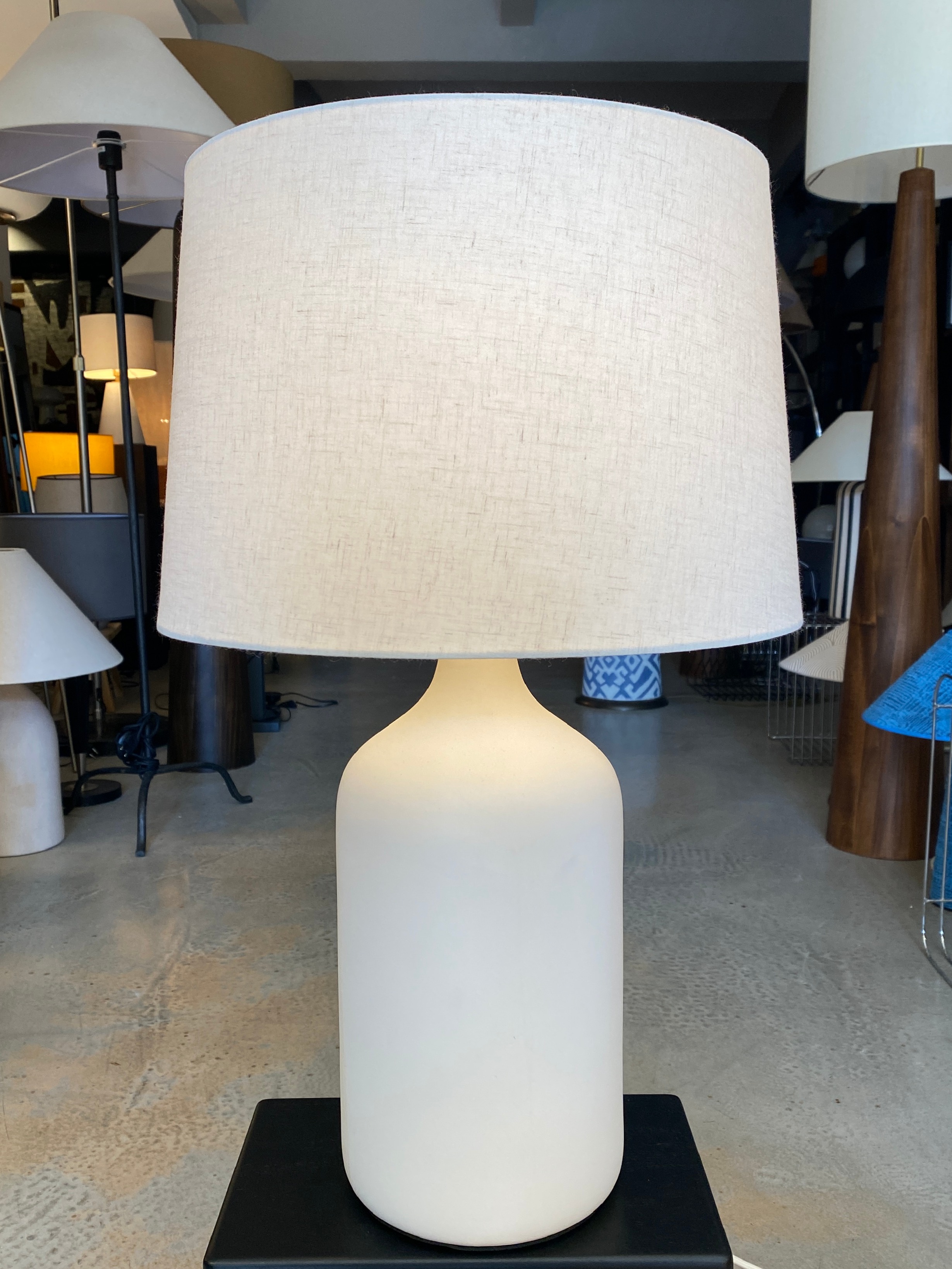 BEYAZ SERAMİK TABANLI ABAJUR