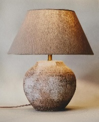 BÜYÜK, ESKİTİLMİŞ SERAMİK ABAJUR