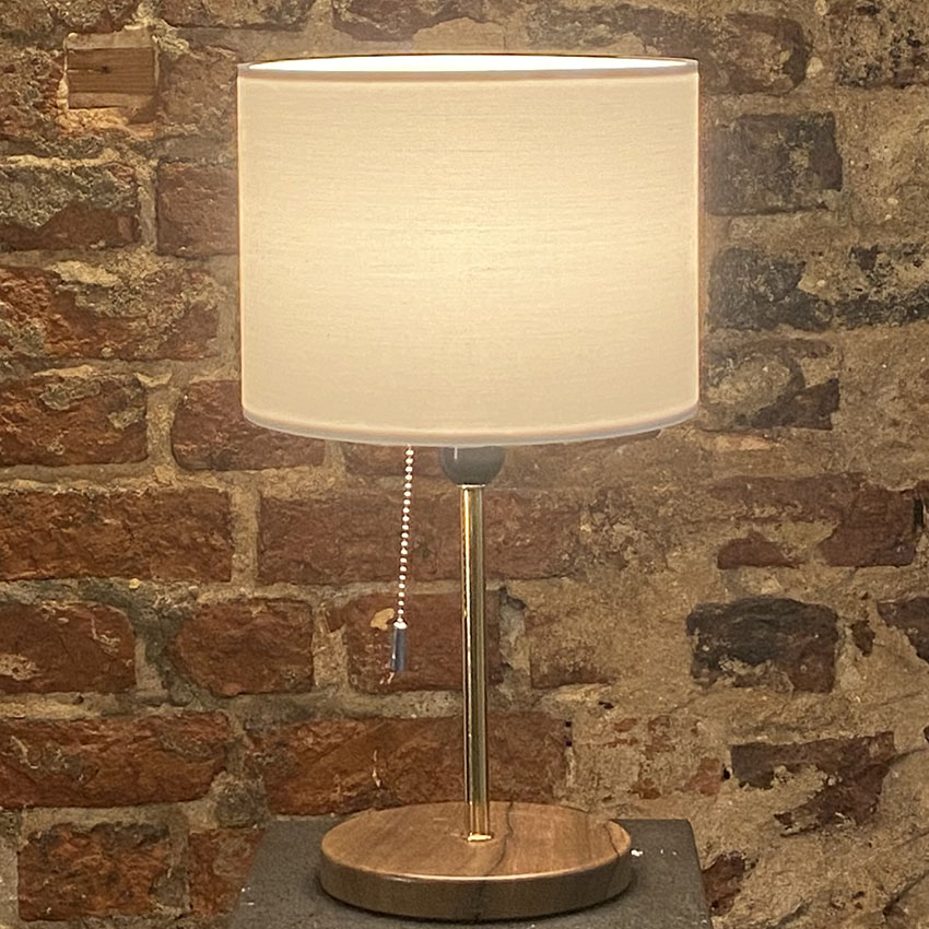 Bohhem Kumaş Başlıklı Abajur Çöl Beji - ÇEKMELİ