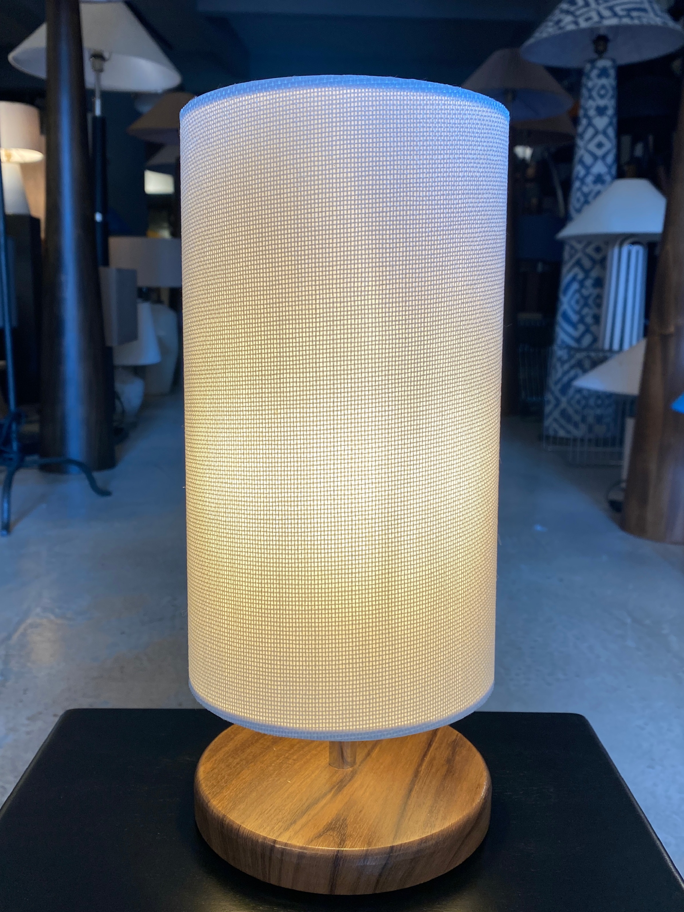 2'li Ahşap Abajur Modern Şık Yatak Odası Salon Masa Lambası