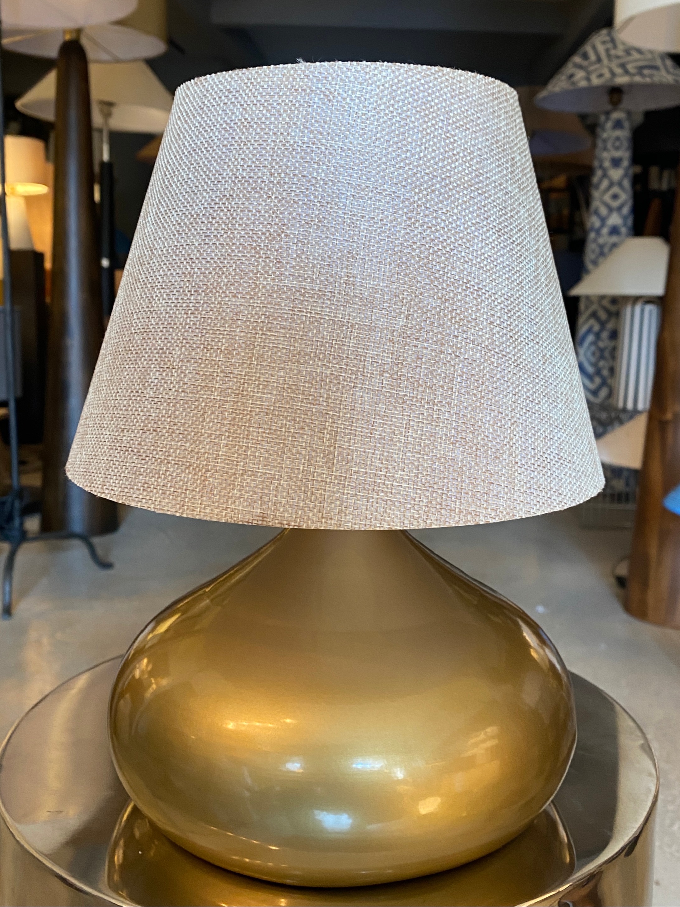 D-Light Motif Abajur Altın