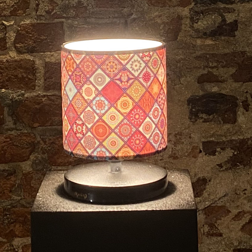 Homing Tasarım Mini Abajur Çini Desenli