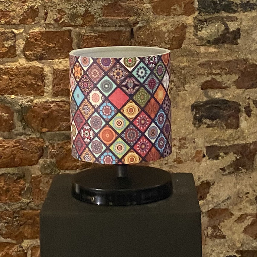 Homing Tasarım Mini Abajur Çini Desenli