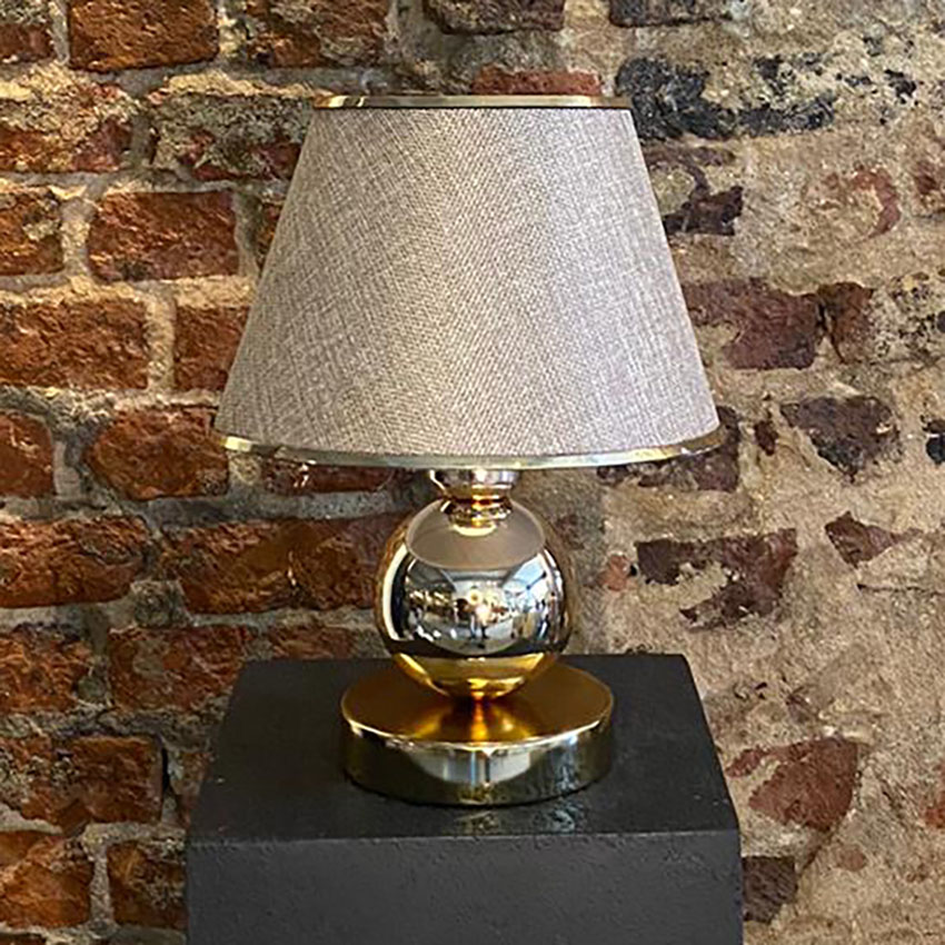 Gold Masa Üstü Kumbeji Komidin Başı Abajur