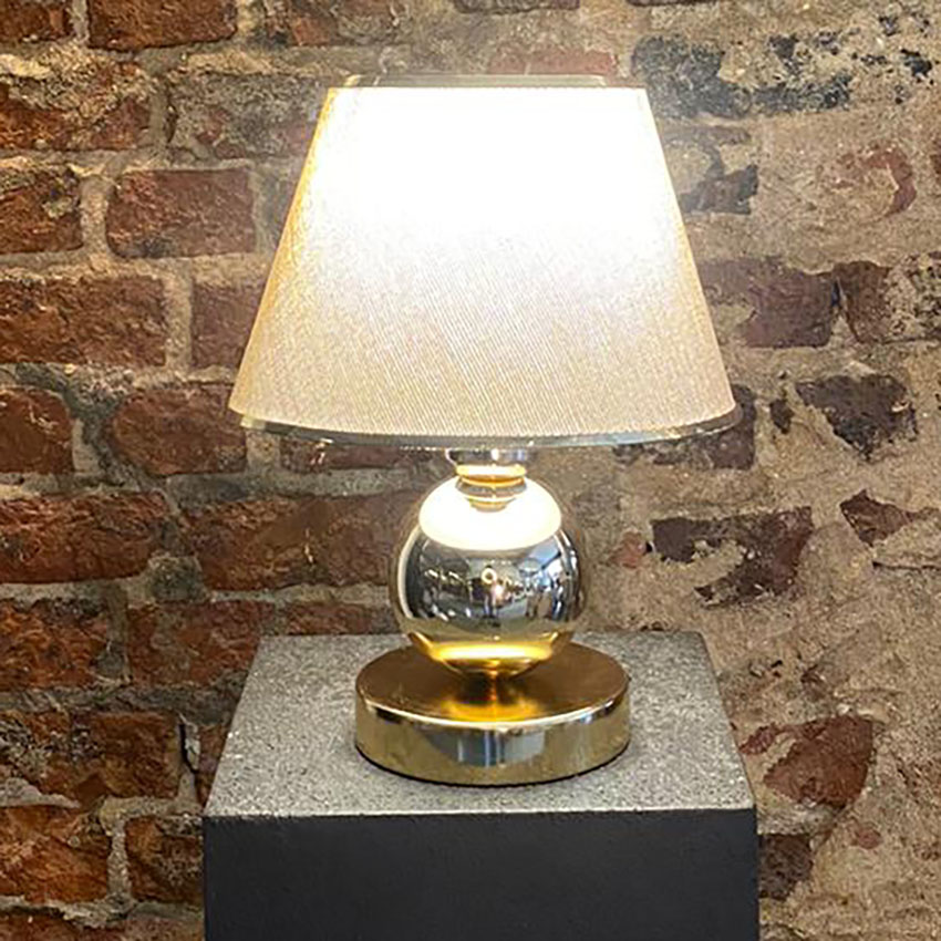 Gold Masa Üstü Kumbeji Komidin Başı Abajur