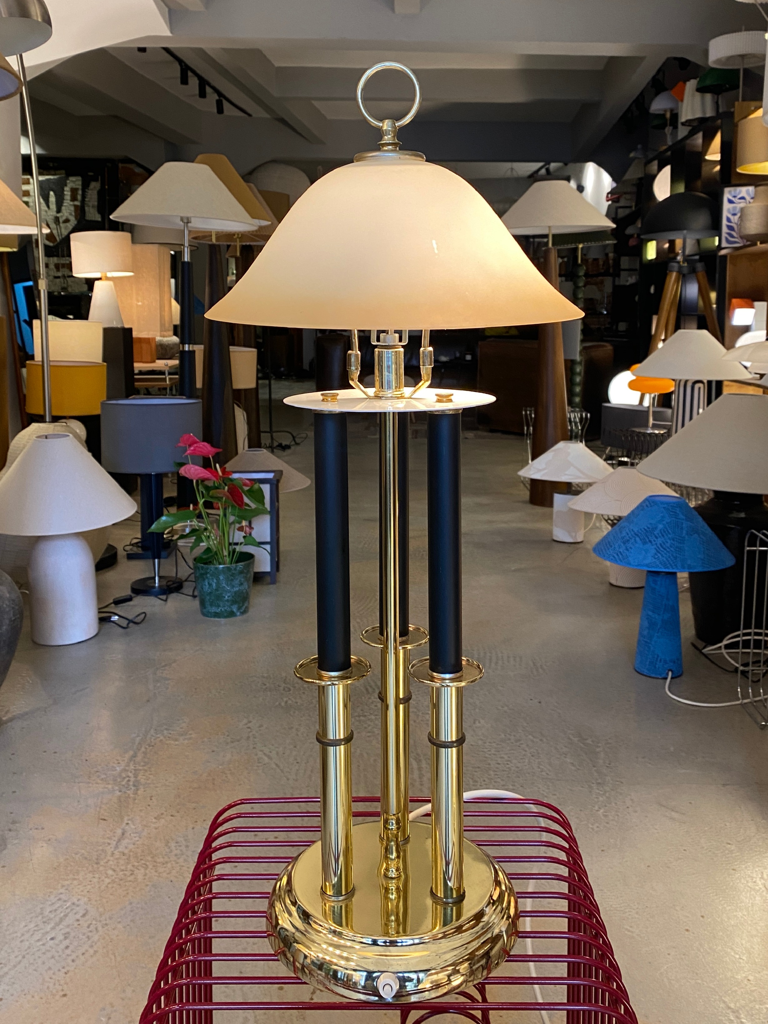 ANTİKA OPAL CAMLI ABAJUR