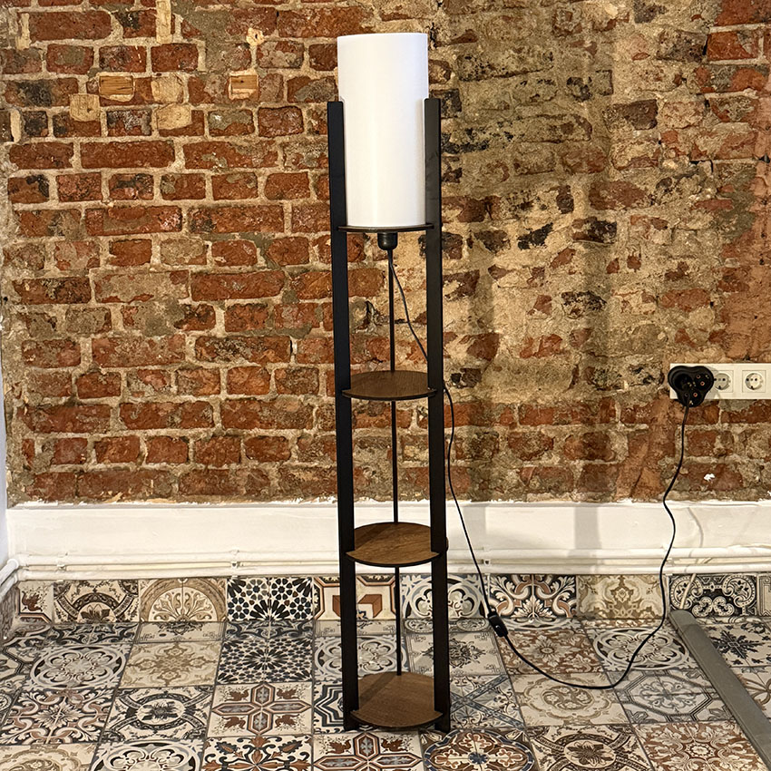 Ravilo Radiante Yuvarlak Raflı Lambader