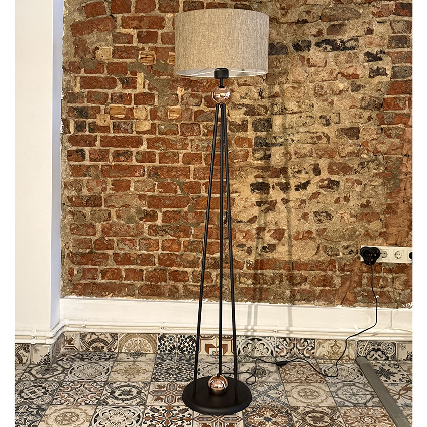 Fer Avize Derya Lüks Kahverengi Başlı Modern Lambader